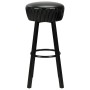 Taburetes de cocina 2 unidades cuero sintético negro de vidaXL, Taburetes de cocina - Ref: Foro24-246730, Precio: 130,51 €, D...