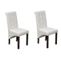 Sillas de comedor 2 unidades cuero sintético blanco de vidaXL, Sillas de comedor - Ref: Foro24-60624, Precio: 165,72 €, Descu...