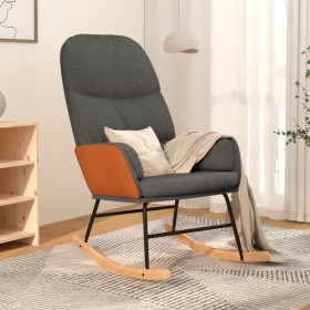 Silla mecedora de tela gris oscuro de vidaXL, Mecedoras - Ref: Foro24-341043, Precio: 118,00 €, Descuento: %