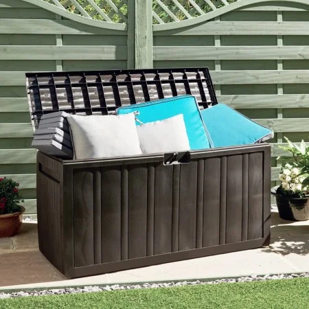 Caja de cojines marrón 270 L 117x45,5x57,5 cm de vidaXL, Cestas para almacenaje - Ref: Foro24-337905, Precio: 71,10 €, Descue...