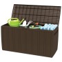 Caja de cojines marrón 270 L 117x45,5x57,5 cm de vidaXL, Cestas para almacenaje - Ref: Foro24-337905, Precio: 80,33 €, Descue...