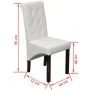 Esszimmerstühle 2 Einheiten aus weißem Kunstleder von vidaXL, Essstühle - Ref: Foro24-60624, Preis: 163,54 €, Rabatt: %