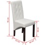 Sillas de comedor 2 unidades cuero sintético blanco de vidaXL, Sillas de comedor - Ref: Foro24-60624, Precio: 165,72 €, Descu...