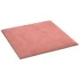 Wall panels 12 pcs pink velvet 30x30 cm 1.08 m² by vidaXL, Wall covering - Ref: Foro24-343810, Price: 38,57 €, Discount: %
