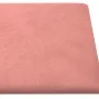 Paneles de pared 12 uds terciopelo rosa 30x30 cm 1,08 m² de vidaXL, Recubrimiento de paredes - Ref: Foro24-343810, Precio: 38...