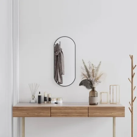 Espejo de pared ovalado negro 70x30 cm de vidaXL, Espejos - Ref: Foro24-348205, Precio: 36,05 €, Descuento: %