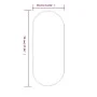 Espejo de pared ovalado negro 70x30 cm de vidaXL, Espejos - Ref: Foro24-348205, Precio: 36,05 €, Descuento: %