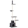 Árbol rascador gatos suelo a techo gris oscuro 250,5-276,5 cm en Mobiliario para gatos | Comprar online en Foru.es