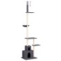 Árbol rascador gatos suelo a techo gris oscuro 250,5-276,5 cm en Mobiliario para gatos | Comprar online en Foru.es