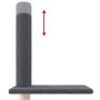 Árbol rascador gatos suelo a techo gris oscuro 250,5-276,5 cm en Mobiliario para gatos | Comprar online en Foru.es