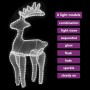 Reno de Navidad con malla 306 LED 60x24x89 cm de vidaXL, Luces de Navidad - Ref: Foro24-329823, Precio: 39,64 €, Descuento: %