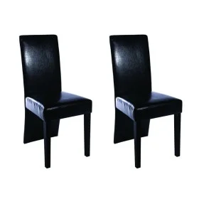Dining chairs 2 units black synthetic leather by vidaXL, dining chairs - Ref: Foro24-60249, Price: 132,80 €, Discount: %