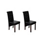 Sillas de comedor 2 unidades cuero sintético negro de vidaXL, Sillas de comedor - Ref: Foro24-60623, Precio: 193,61 €, Descue...