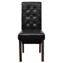 Sillas de comedor 2 unidades cuero sintético negro de vidaXL, Sillas de comedor - Ref: Foro24-60623, Precio: 193,61 €, Descue...