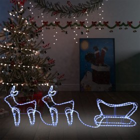 Decoración navideña para jardín renos y trineo 576 LEDs de vidaXL, Luces de Navidad - Ref: Foro24-329811, Precio: 38,78 €, De...