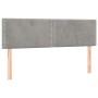 Cama box spring con colchón terciopelo gris claro 140x200 cm de vidaXL, Camas y somieres - Ref: Foro24-3130901, Precio: 443,9...