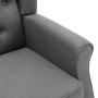 Sillón con reposapiés tela gris claro en Sillones | Comprar online en Foru.es
