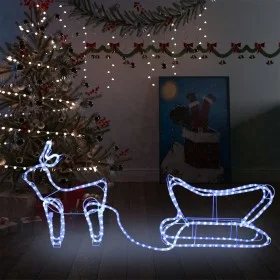 Decoración navideña para jardín renos y trineo 252 LEDs de vidaXL, Luces de Navidad - Ref: Foro24-329873, Precio: 28,12 €, De...
