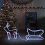 Decoración navideña para jardín renos y trineo 252 LEDs de vidaXL, Luces de Navidad - Ref: Foro24-329873, Precio: 28,12 €, De...