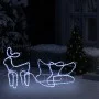 Decoración navideña para jardín renos y trineo 252 LEDs de vidaXL, Luces de Navidad - Ref: Foro24-329873, Precio: 28,12 €, De...