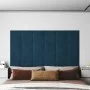 Wandpaneele 12 Stück blauer Samt 30x30 cm 1,08 m² von vidaXL, Wandverkleidung - Ref: Foro24-343806, Preis: 44,44 €, Rabatt: %