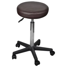 Taburete de oficina marrón de vidaXL, Sillas de oficina - Ref: Foro24-240473, Precio: 52,04 €, Descuento: %