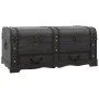 Baúl de almacenaje madera grande negro de vidaXL, Baúles de almacenamiento - Ref: Foro24-60797, Precio: 187,13 €, Descuento: %