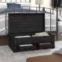 Baúl de almacenaje madera grande negro de vidaXL, Baúles de almacenamiento - Ref: Foro24-60797, Precio: 188,14 €, Descuento: %