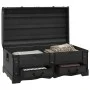 Baúl de almacenaje madera grande negro de vidaXL, Baúles de almacenamiento - Ref: Foro24-60797, Precio: 187,13 €, Descuento: %