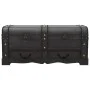 Baúl de almacenaje madera grande negro de vidaXL, Baúles de almacenamiento - Ref: Foro24-60797, Precio: 187,13 €, Descuento: %