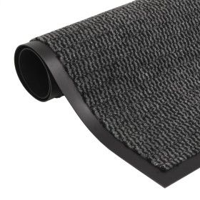 Alfombra de entrada rectangular de nudo 60x90 cm antracita de vidaXL, Felpudos - Ref: Foro24-132706, Precio: 23,22 €, Descuen...