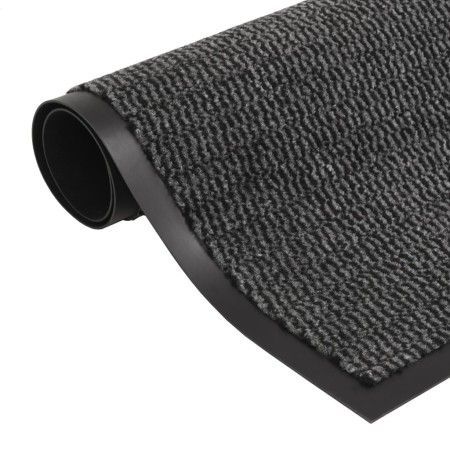 Alfombra de entrada rectangular de nudo 60x90 cm antracita de vidaXL, Felpudos - Ref: Foro24-132706, Precio: 23,22 €, Descuen...