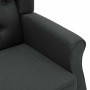 Sillón con reposapiés tela gris oscuro en Sillones | Comprar online en Foru.es