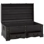 Baúl de almacenaje madera grande negro de vidaXL, Baúles de almacenamiento - Ref: Foro24-60797, Precio: 187,13 €, Descuento: %