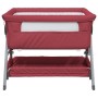 Cuna con colchón tela de lino rojo de vidaXL, Cunas y camas para niños - Ref: Foro24-10293, Precio: 117,87 €, Descuento: %