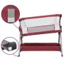Cuna con colchón tela de lino rojo de vidaXL, Cunas y camas para niños - Ref: Foro24-10293, Precio: 117,87 €, Descuento: %
