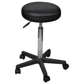 Taburete de oficina negro de vidaXL, Sillas de oficina - Ref: Foro24-240471, Precio: 58,13 €, Descuento: %