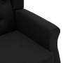 Sillón con reposapiés de tela negro en Sillones | Comprar online en Foru.es