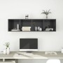 Mueble TV pared madera contrachapada gris 37x37x142,5 cm de vidaXL, Muebles TV - Ref: Foro24-805491, Precio: 54,81 €, Descuen...