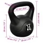 Pesa kettlebell 12 kg de vidaXL, Peso libre - Ref: Foro24-90392, Precio: 39,46 €, Descuento: %