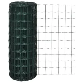 Green steel euro fence set 25x1 m by vidaXL, fence panels - Ref: Foro24-140579, Price: 66,78 €, Discount: %