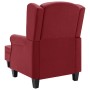 Sillón con reposapiés de tela rojo tinto en Sillones | Comprar online en Foru.es