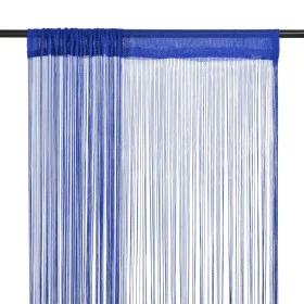 Fringe curtains 2 pieces 140x250 cm blue by vidaXL, Curtains and curtains - Ref: Foro24-132407, Price: 17,01 €, Discount: %
