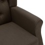Sillón con reposapiés de tela marrón en Sillones | Comprar online en Foru.es