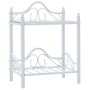 Mesitas de noche acero vidrio templado 45x30,5x60cm blanco 2uds de vidaXL, Mesitas de noche - Ref: Foro24-246729, Precio: 73,...