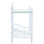 Mesitas de noche acero vidrio templado 45x30,5x60cm blanco 2uds de vidaXL, Mesitas de noche - Ref: Foro24-246729, Precio: 73,...