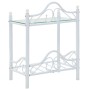Mesitas de noche acero vidrio templado 45x30,5x60cm blanco 2uds de vidaXL, Mesitas de noche - Ref: Foro24-246729, Precio: 73,...