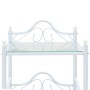 Mesitas de noche acero vidrio templado 45x30,5x60cm blanco 2uds de vidaXL, Mesitas de noche - Ref: Foro24-246729, Precio: 73,...