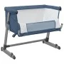Cuna con colchón tela de lino azul marino de vidaXL, Cunas y camas para niños - Ref: Foro24-10298, Precio: 112,09 €, Descuent...