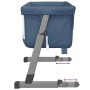 Cuna con colchón tela de lino azul marino de vidaXL, Cunas y camas para niños - Ref: Foro24-10298, Precio: 113,49 €, Descuent...